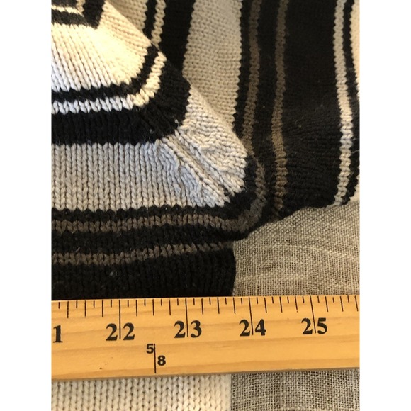 Southpole Sweater Mens 2XL Black Stripe Acrylic Spellout Casual Classic - Picture 5 of 9